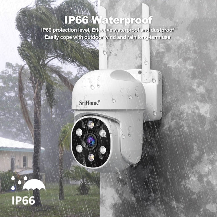SriHome SH061 2MP 2.4G WiFi AI Humanoid Tracking Infrared Night Vision Camera(US Plug)