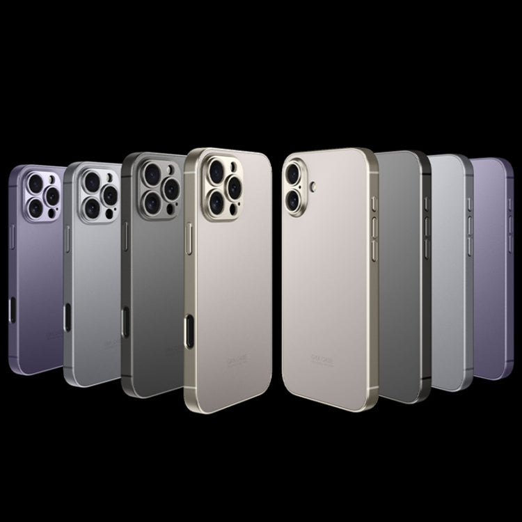 For iPhone 16 Pro GKK AG Craft Skin Feel Full Coverage Phone Case(Titanium Grey)