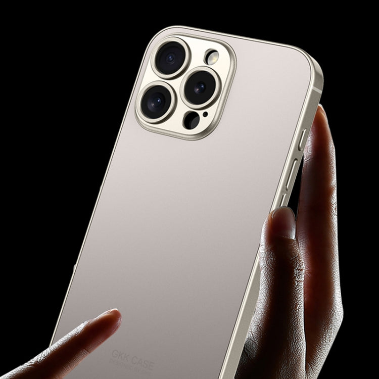 For iPhone 16 Pro GKK AG Craft Skin Feel Full Coverage Phone Case(Titanium Grey)