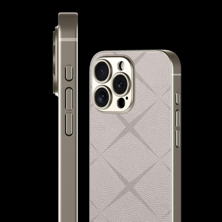 For iPhone 16 Pro Max GKK Asterism Metal Paint Skin Feel Leather Full Coverage Phone Case(Black)