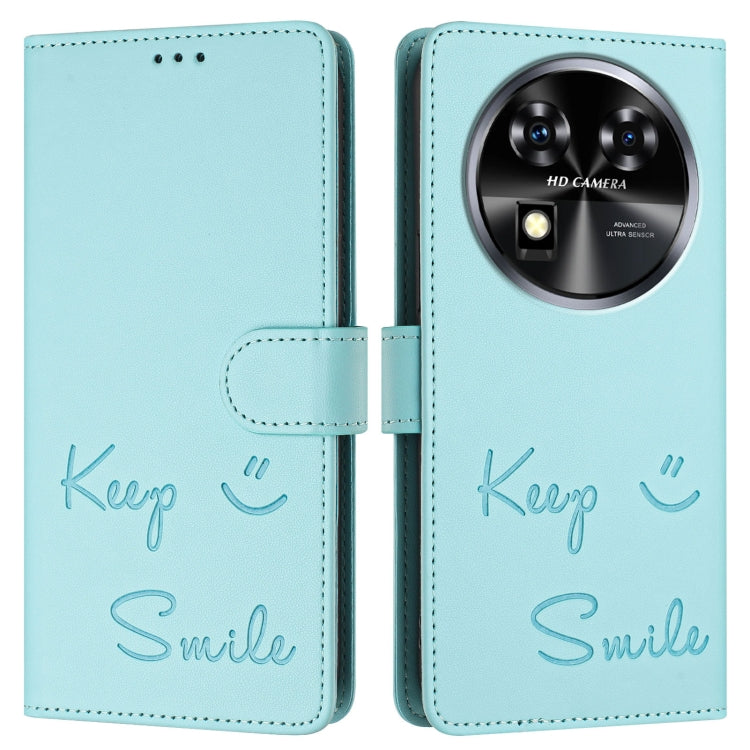 Smile Embossing RFID Leather Phone Case, For Oukitel C37, For Oukitel C51, For Oukitel C38, For Oukitel C36 / C35