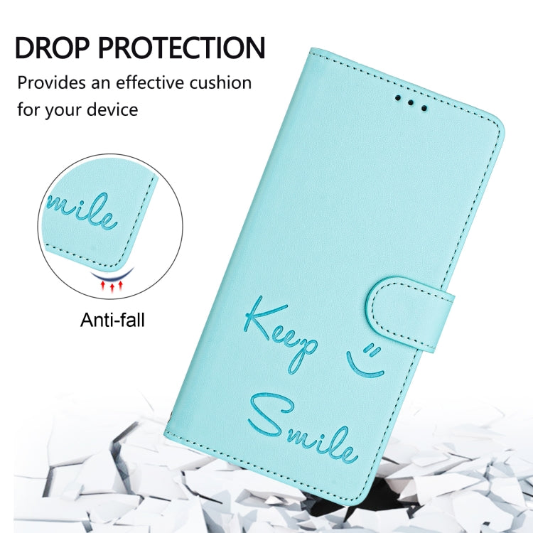 Smile Embossing RFID Leather Phone Case, For Oukitel C37, For Oukitel C51, For Oukitel C38, For Oukitel C36 / C35