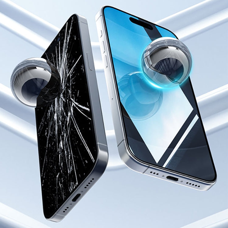 For iPhone 15 WK WTP-085 Speedy Series Dust-free Warehouse Anti-peeping Tempered Glass Film
