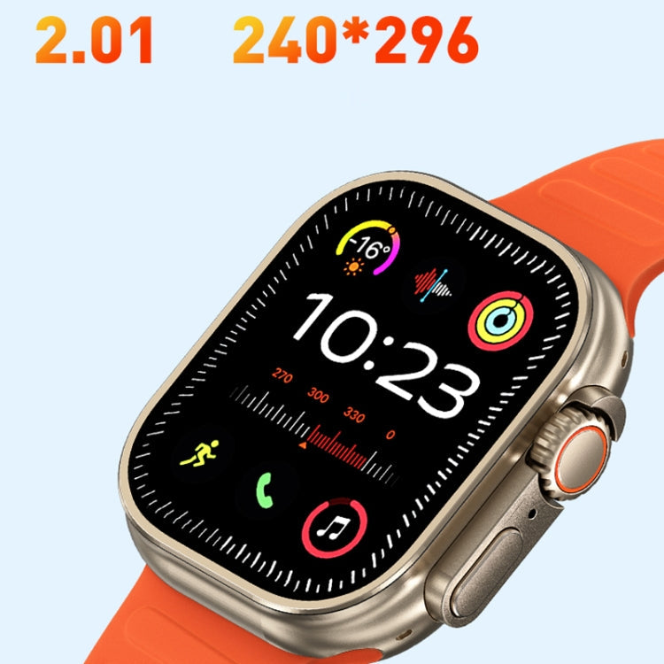WK WH-02 Traveler 2.01 inch Smart Watch Supports Blood Oxygen Monitoring(Orange)