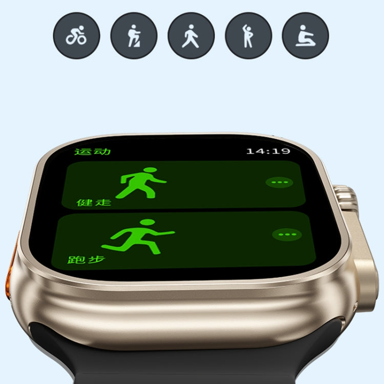 WK WH-02 Traveler 2.01 inch Smart Watch Supports Blood Oxygen Monitoring(Black)