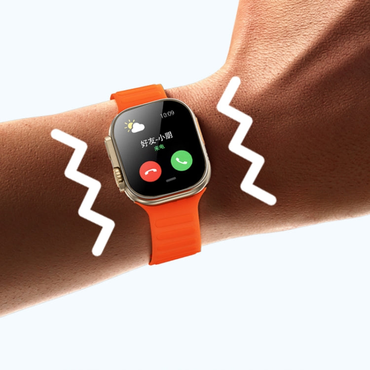 WK WH-02 Traveler 2.01 inch Smart Watch Supports Blood Oxygen Monitoring(Orange)