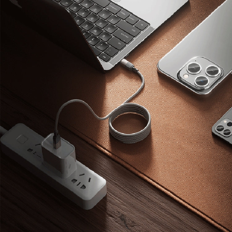 WK WDC-45 Magneto Series 1m 66W USB to Type-C Fast Charging Magnetic Data Cable(Grey)