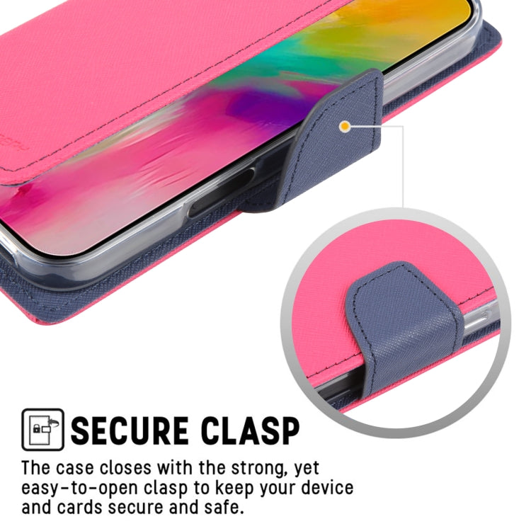 For iPhone 16 Pro Max GOOSPERY FANCY DIARY Cross Texture Leather Phone Case(Purple)