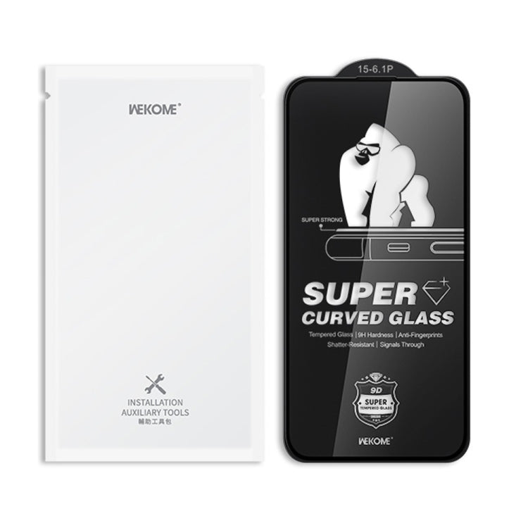 For iPhone 16 Pro WK WTP-092 King Kong 6D Curved 28 Degree Privacy Tempered Glass Film
