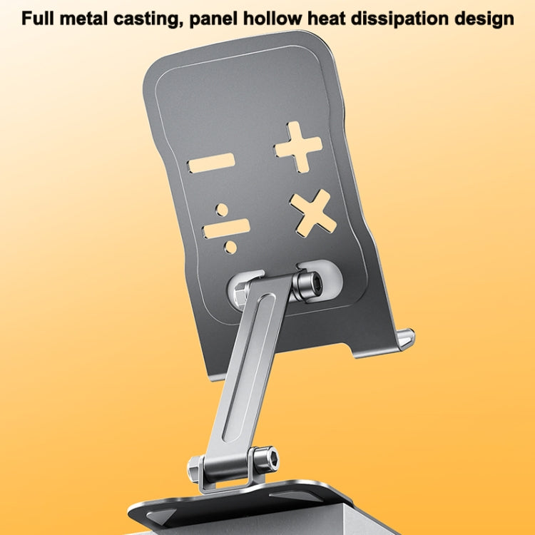 WEKOME WA-S104 Life Series Metal Foldable Rotating Desktop Holder(Tarnish)