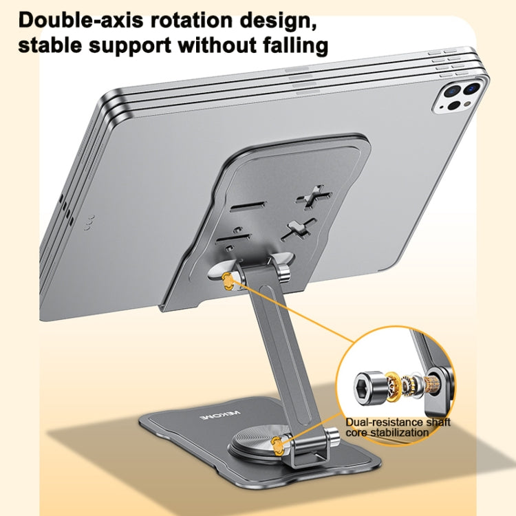 WEKOME WA-S104 Life Series Metal Foldable Rotating Desktop Holder(Tarnish)