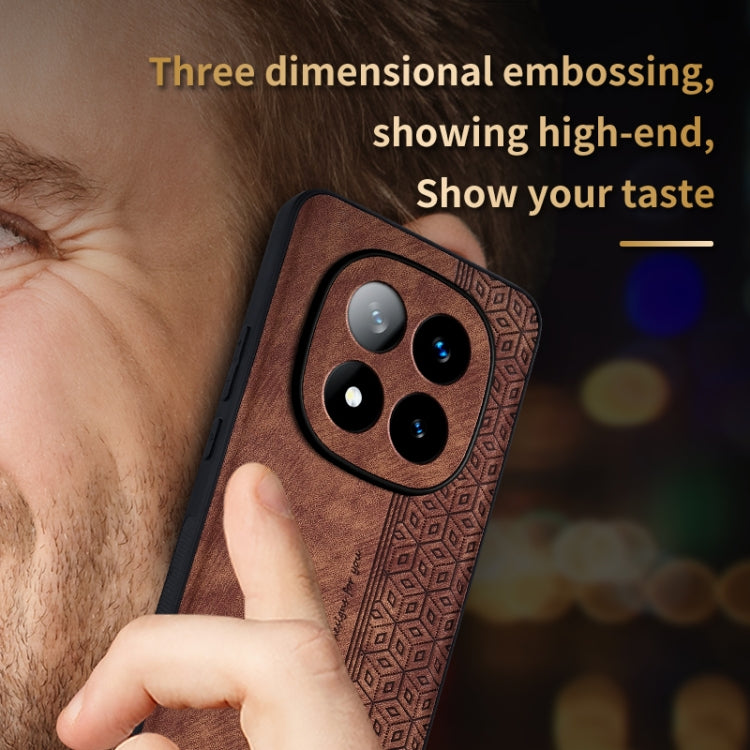 For Redmi Note 14 Pro+ 5G AZNS 3D Embossed Skin Feel Phone Case(Black)