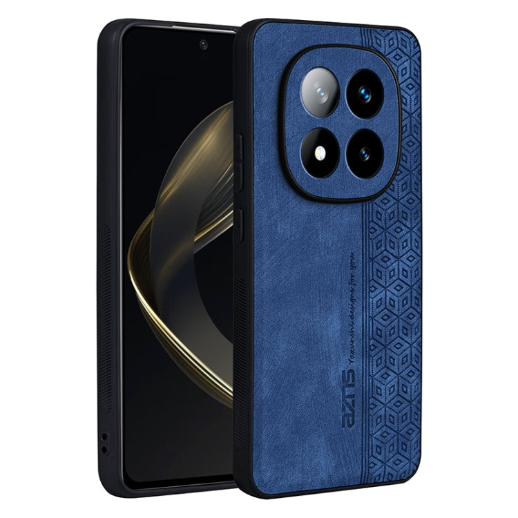 For Redmi Note 14 Pro 5G AZNS 3D Embossed Skin Feel Phone Case(Sapphire Blue)