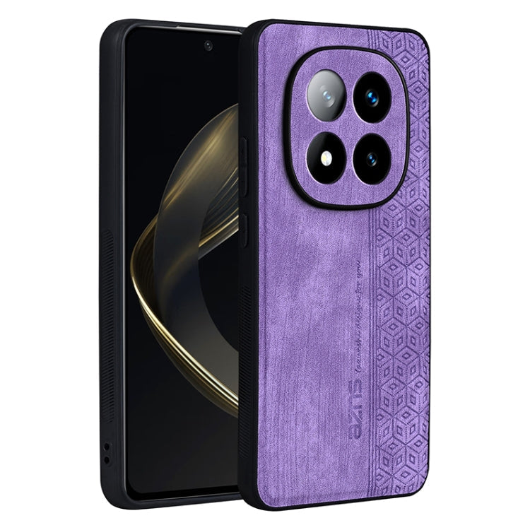 For Redmi Note 14 Pro 5G AZNS 3D Embossed Skin Feel Phone Case(Purple)