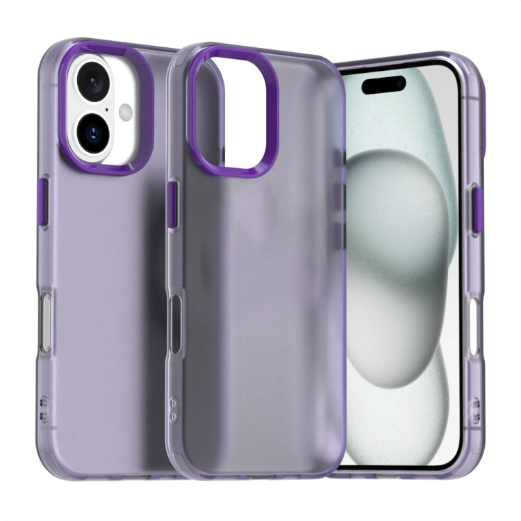 Candy PC Hybrid TPU Shockproof Phone Case, For iPhone 16 Plus, For iPhone 16, For iPhone 15 Pro Max