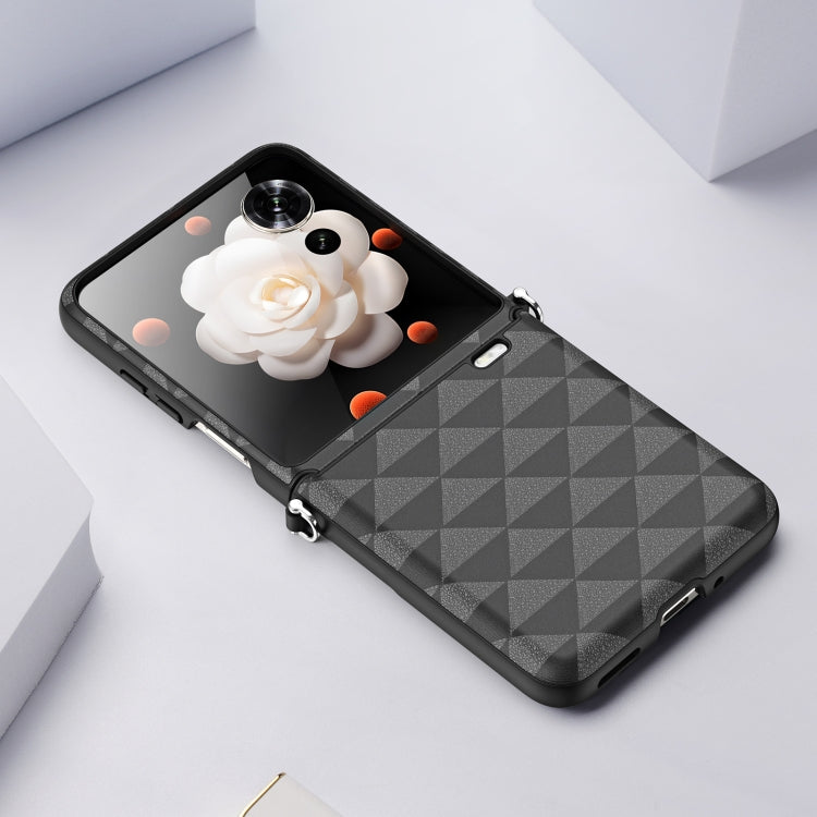 For Honor Magic V Flip DUX DUCIS Fitt Series TPU + PU Texture Full Cover Phone Case(Black)
