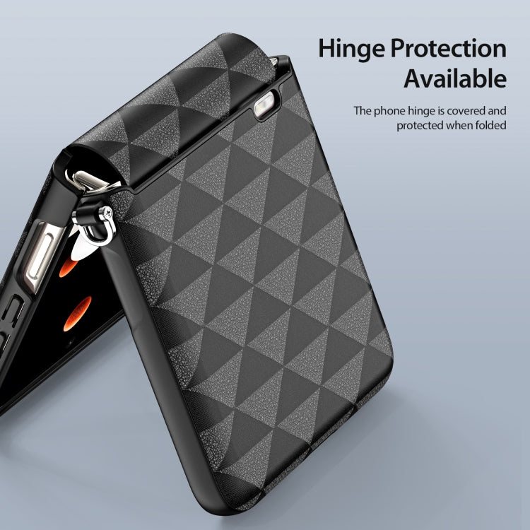 For Honor Magic V Flip DUX DUCIS Fitt Series TPU + PU Texture Full Cover Phone Case(Black)