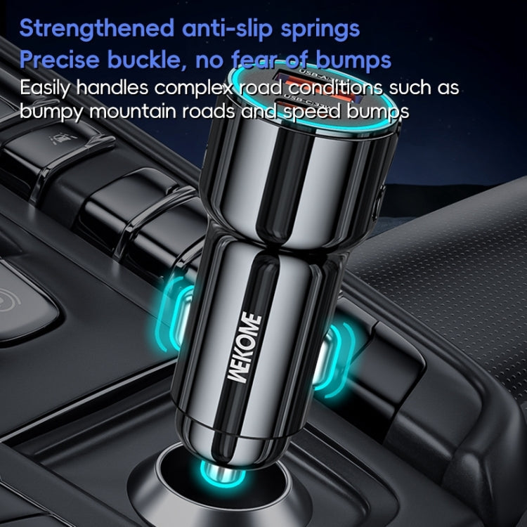 WEKOME WP-C49 Pop Digital Series USB, USB-C / Type-C 63W Fast Car Charger(Tarnish)