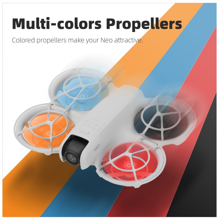 For DJI Neo Sunnylife 2016S Drone Color 3-Blade Propeller, Quantity:2 pairs(Blue)