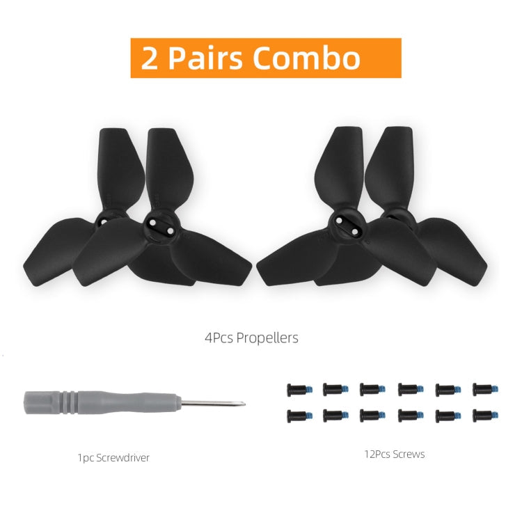 For DJI Neo Sunnylife 2016S Drone Color 3-Blade Propeller, Quantity:2 pairs(Blue)