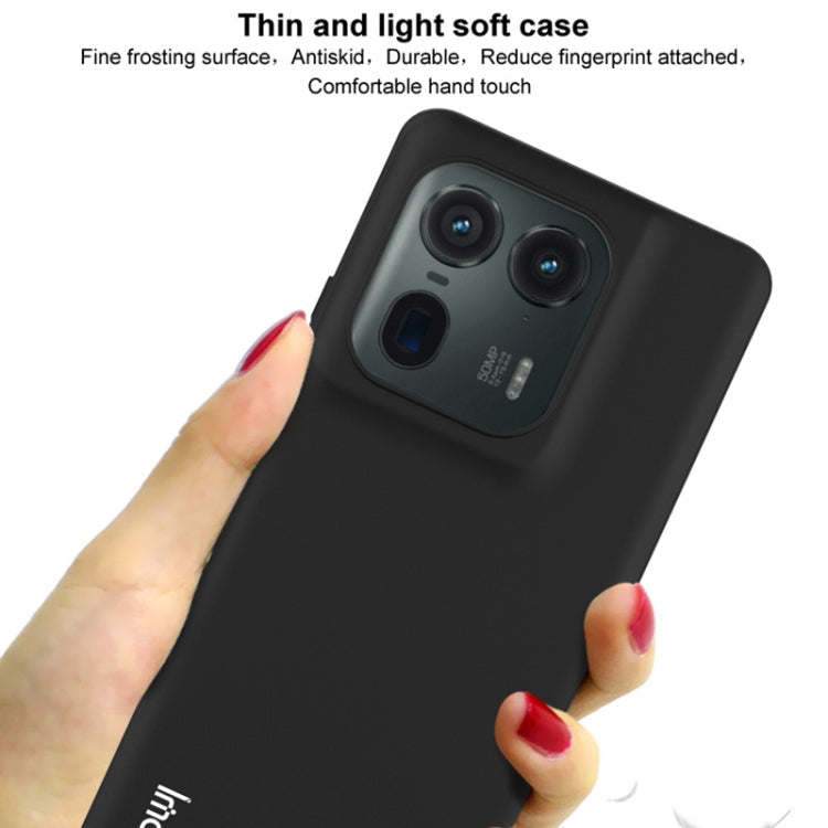 For Motorola Moto X50 Ultra IMAK UC-3 Series Shockproof Frosted TPU Phone Case(Black)