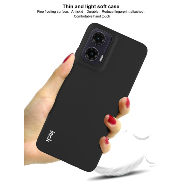 For Motorola Moto G35 5G IMAK UC-3 Series Shockproof Frosted TPU Phone Case(Black)