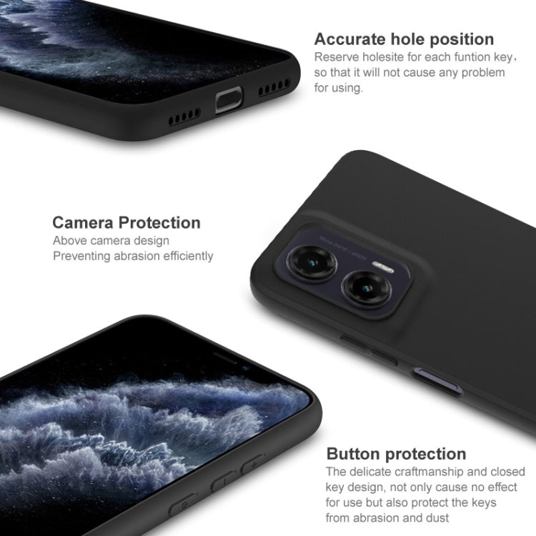 For Motorola Moto G35 5G IMAK UC-3 Series Shockproof Frosted TPU Phone Case(Black)