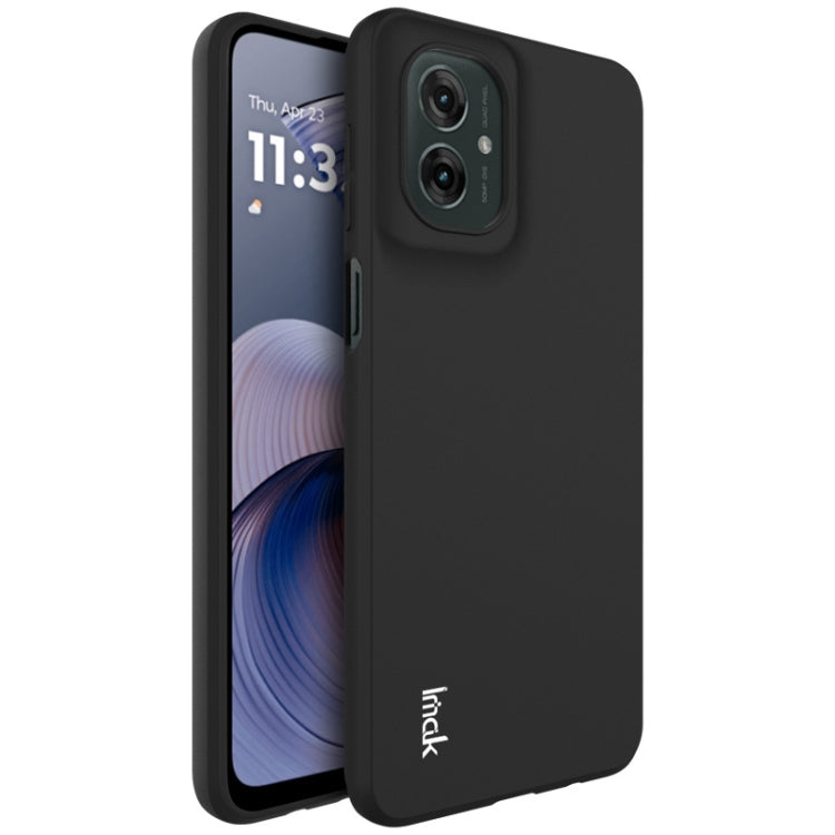 For Motorola Moto G55 5G IMAK UC-3 Series Shockproof Frosted TPU Phone Case(Black)