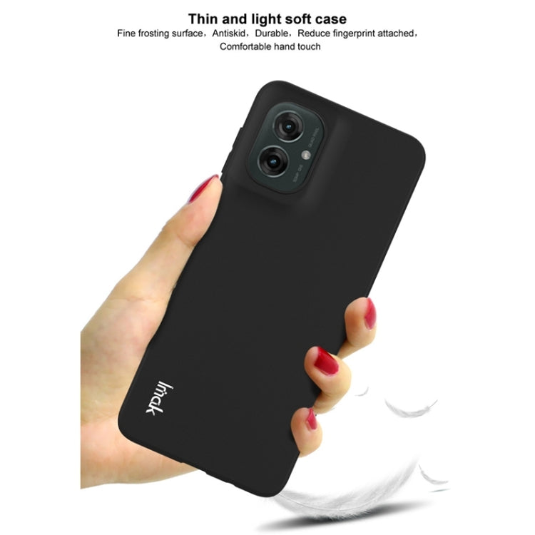 For Motorola Moto G55 5G IMAK UC-3 Series Shockproof Frosted TPU Phone Case(Black)