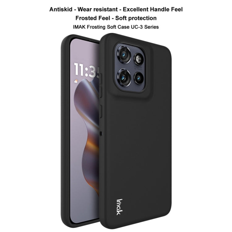 For Motorola Moto S50 5G IMAK UC-3 Series Shockproof Frosted TPU Phone Case(Black)