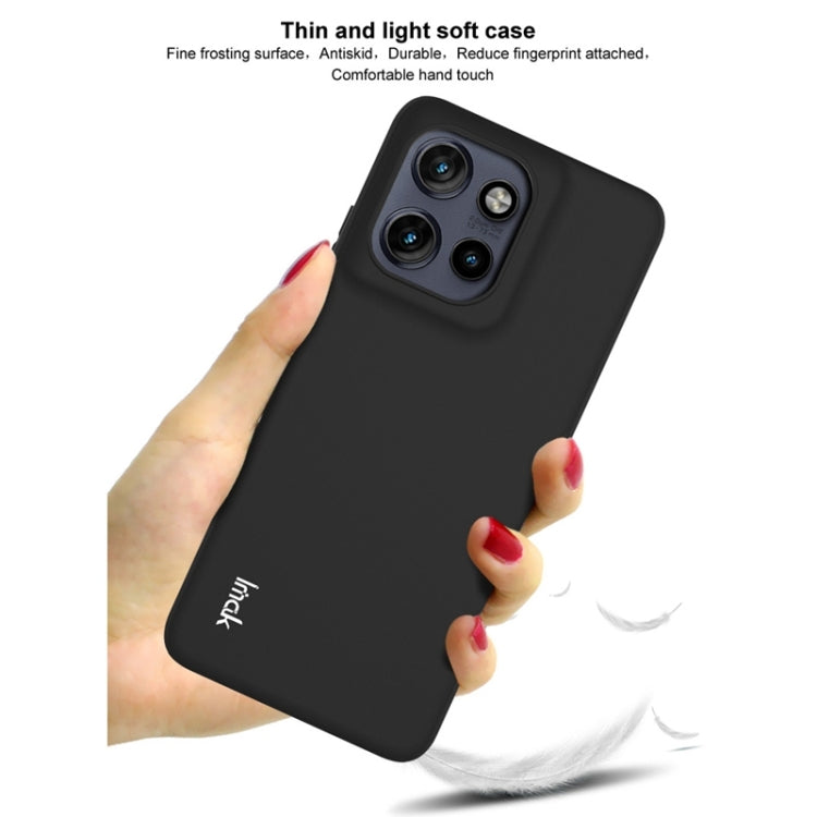 For Motorola Edge 50 Neo IMAK UC-3 Series Shockproof Frosted TPU Phone Case(Black)