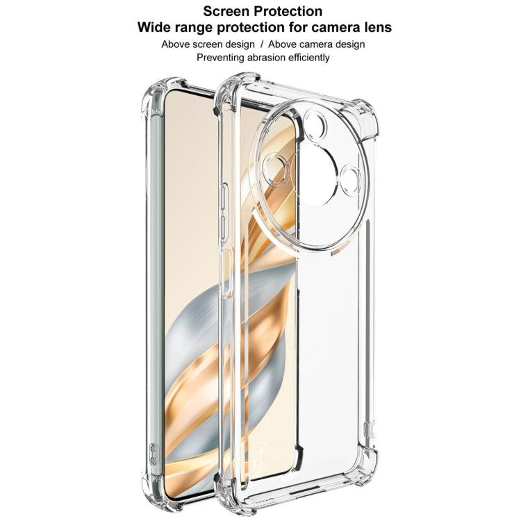 For Honor X60 IMAK UX-4 Series Four-corner Shockproof Phone Case(Transparent)