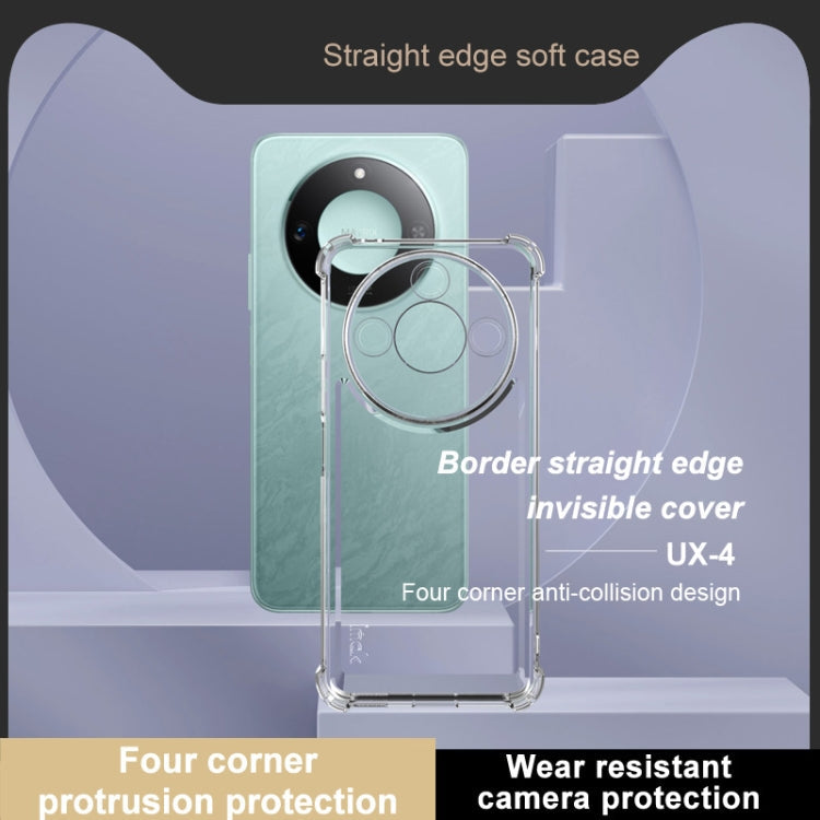 For Honor X60 IMAK UX-4 Series Four-corner Shockproof Phone Case(Transparent)