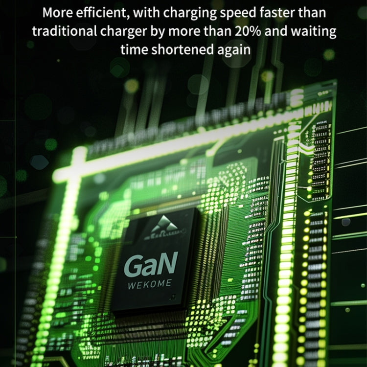 WK WP-U157 67W USB-C / Type-Cx2, USB GaN Fast Charger, Plug Type:EU Plug(Green)