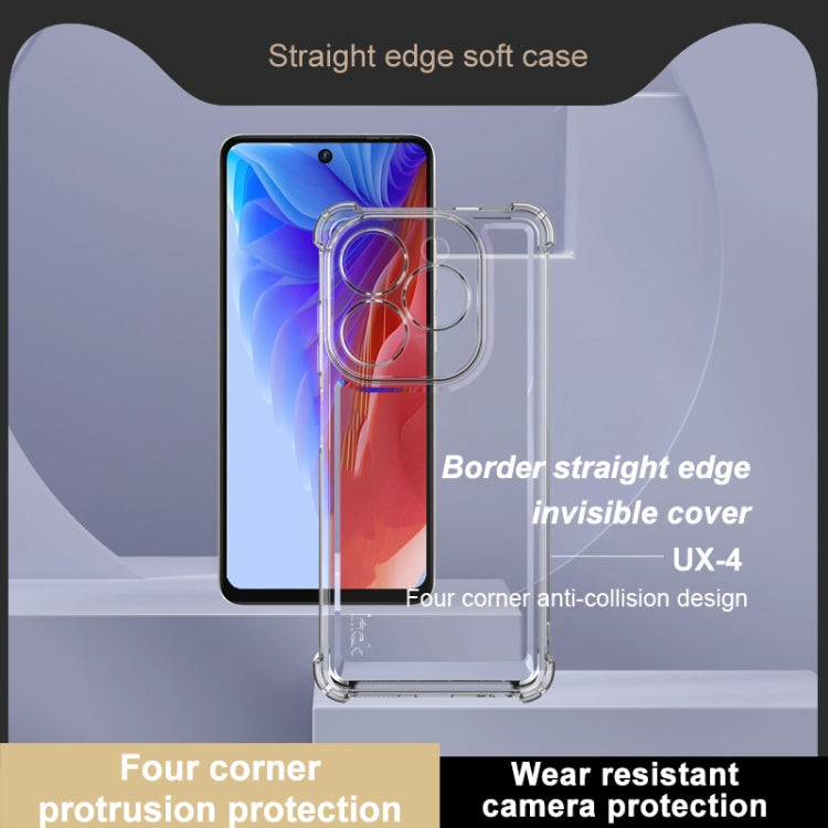 For Infinix Smart 8 IMAK UX-4 Series Four-corner Shockproof Phone Case(Transparent)
