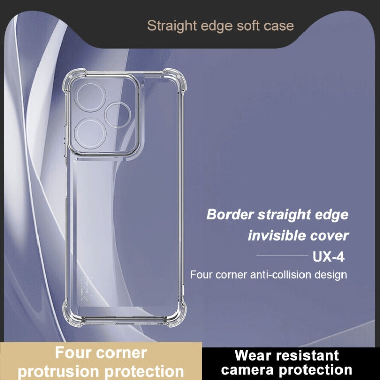 For Infinix Hot 30i / 30i NFC IMAK UX-4 Series Four-corner Shockproof Phone Case(Transparent)