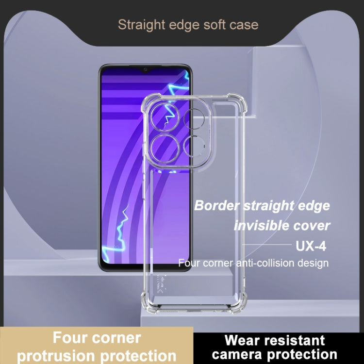 For Tecno POP 7 / POP 7 Pro IMAK UX-4 Series Four-corner Shockproof Phone Case(Transparent)