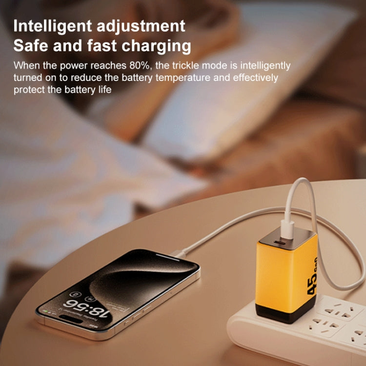 WK WP-U33 45W USB-C / Type-Cx2 GaN Fast Charger, Plug Type:EU Plug(Green)