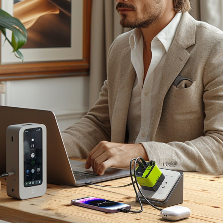 WK WP-U39 65W USB-C / Type-C, USB GaN Fast Charger with 80cm Type-C Cable, Plug Type:US Plug(Green)