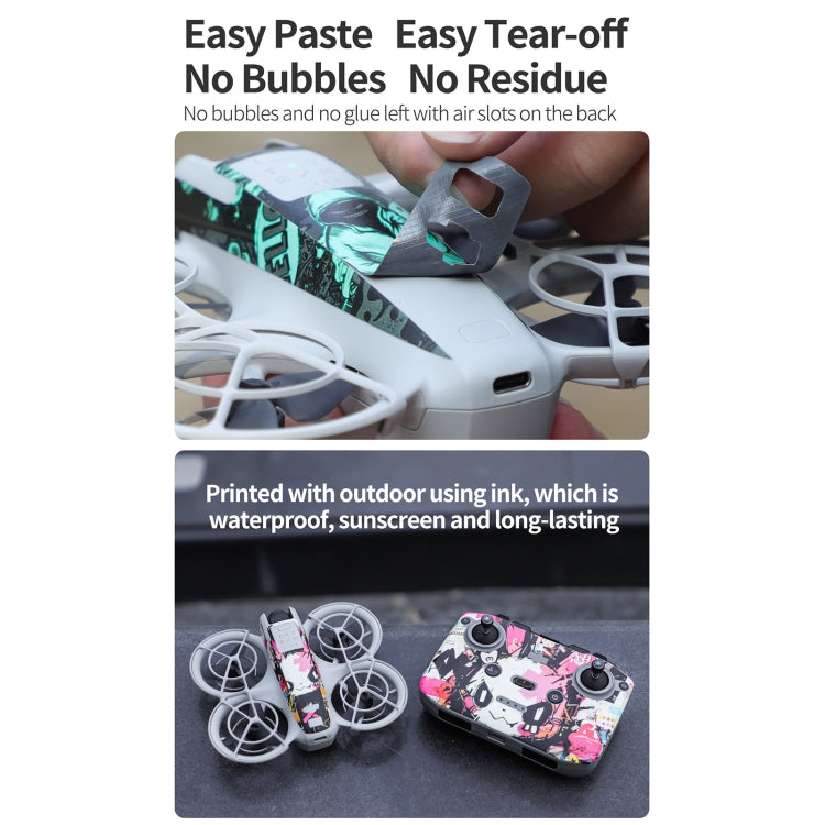 For DJI Neo 2pcs Combo Drone Body Protective Stickers(Desert Camo + Painting)