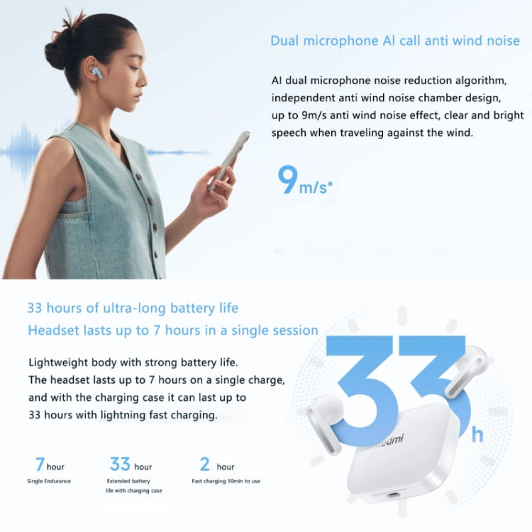 Original Xiaomi Redmi Buds 6S In-ear True Wireless Earbuds(Black)