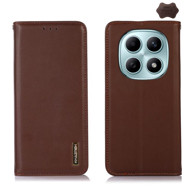 KHAZNEH Nappa Top Layer Cowhide Leather Phone Case, For Redmi Note 15 5G Global 164mm, For Redmi K90 Pro Max/Poco F8 Ultra, For Redmi Note 15 Pro 4G Global 163.2mm, For Redmi K90/Poco F8 Pro, For Redmi Note 15 Pro 5G Global 163.6mm, For Redmi 13X