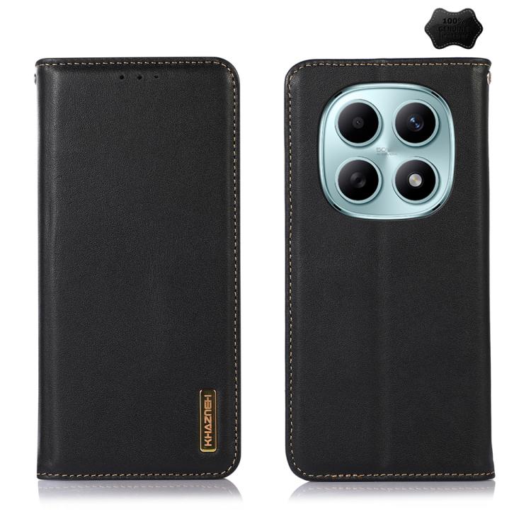 KHAZNEH Nappa Top Layer Cowhide Leather Phone Case, For Redmi Note 15 5G Global 164mm, For Redmi K90 Pro Max/Poco F8 Ultra, For Redmi Note 15 Pro 4G Global 163.2mm, For Redmi K90/Poco F8 Pro, For Redmi Note 15 Pro 5G Global 163.6mm, For Redmi 13X