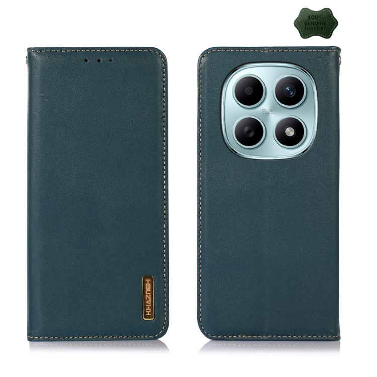 KHAZNEH Nappa Top Layer Cowhide Leather Phone Case, For Redmi Note 15 5G Global 164mm, For Redmi K90 Pro Max/Poco F8 Ultra, For Redmi Note 15 Pro 4G Global 163.2mm, For Redmi K90/Poco F8 Pro, For Redmi Note 15 Pro 5G Global 163.6mm, For Redmi 13X