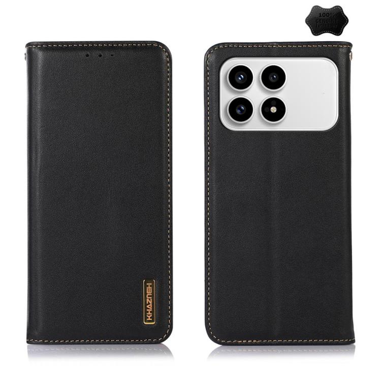 KHAZNEH Nappa Top Layer Cowhide Leather Phone Case, For Redmi Note 15 5G Global 164mm, For Redmi K90 Pro Max/Poco F8 Ultra, For Redmi Note 15 Pro 4G Global 163.2mm, For Redmi K90/Poco F8 Pro, For Redmi Note 15 Pro 5G Global 163.6mm, For Redmi 13X