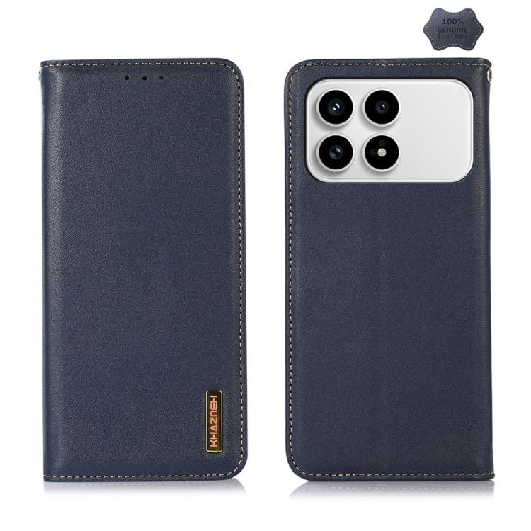 KHAZNEH Nappa Top Layer Cowhide Leather Phone Case, For Redmi Note 15 5G Global 164mm, For Redmi K90 Pro Max/Poco F8 Ultra, For Redmi Note 15 Pro 4G Global 163.2mm, For Redmi K90/Poco F8 Pro, For Redmi Note 15 Pro 5G Global 163.6mm, For Redmi 13X