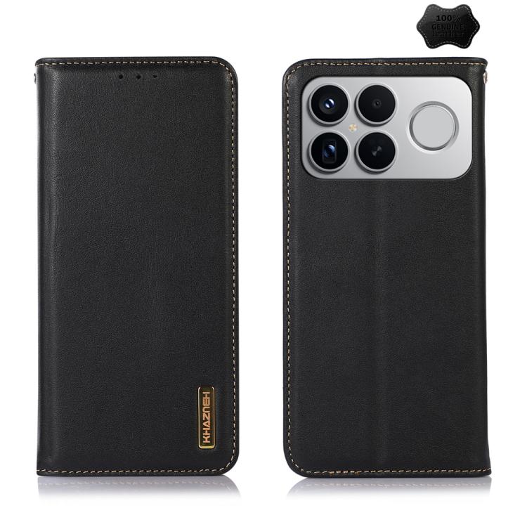 KHAZNEH Nappa Top Layer Cowhide Leather Phone Case, For Redmi Note 15 5G Global 164mm, For Redmi K90 Pro Max/Poco F8 Ultra, For Redmi Note 15 Pro 4G Global 163.2mm, For Redmi K90/Poco F8 Pro, For Redmi Note 15 Pro 5G Global 163.6mm, For Redmi 13X