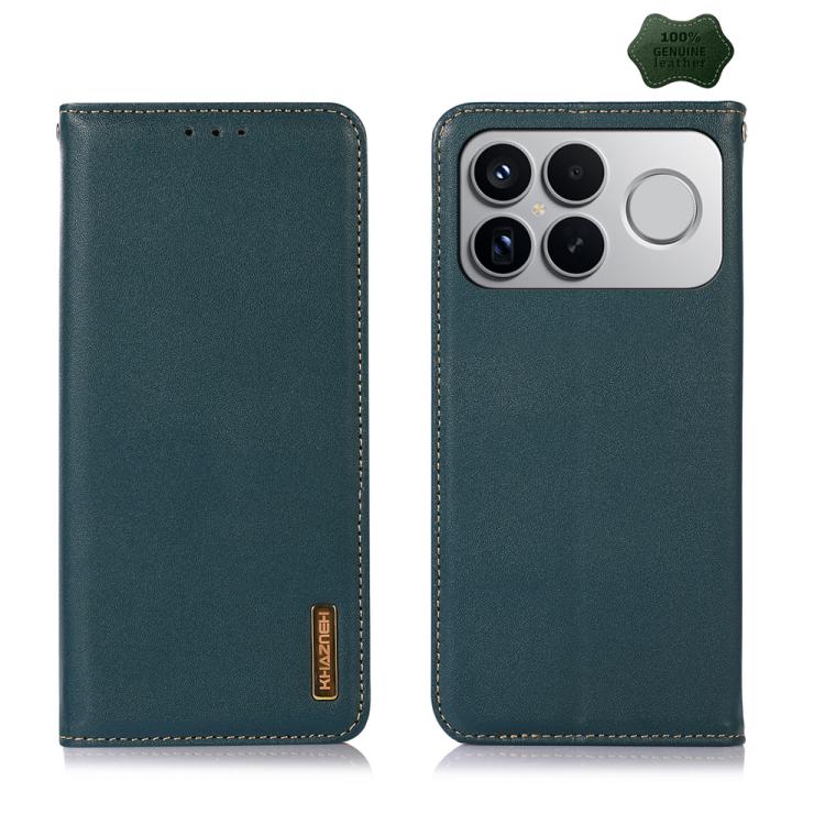 KHAZNEH Nappa Top Layer Cowhide Leather Phone Case, For Redmi Note 15 5G Global 164mm, For Redmi K90 Pro Max/Poco F8 Ultra, For Redmi Note 15 Pro 4G Global 163.2mm, For Redmi K90/Poco F8 Pro, For Redmi Note 15 Pro 5G Global 163.6mm, For Redmi 13X