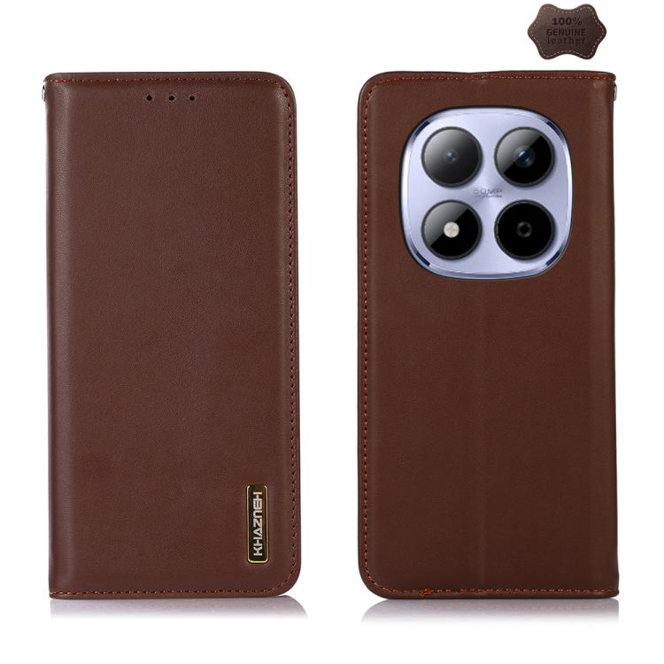 KHAZNEH Nappa Top Layer Cowhide Leather Phone Case, For Redmi Note 15 5G Global 164mm, For Redmi K90 Pro Max/Poco F8 Ultra, For Redmi Note 15 Pro 4G Global 163.2mm, For Redmi K90/Poco F8 Pro, For Redmi Note 15 Pro 5G Global 163.6mm, For Redmi 13X