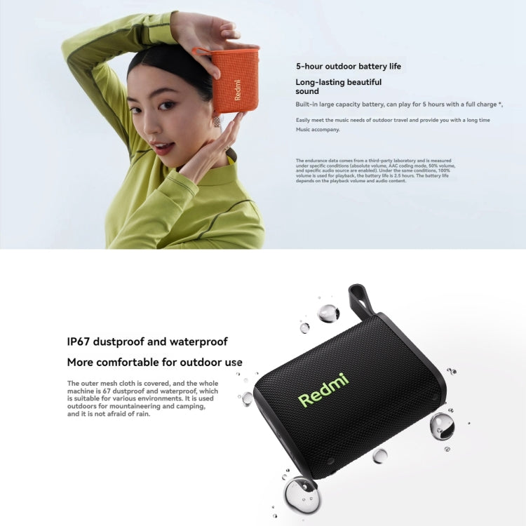 Xiaomi Redmi IP67 Waterproof Portable Bluetooth Speaker(Orange)